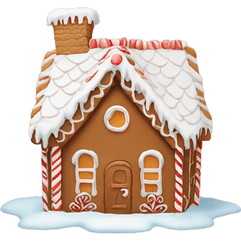 Gingerbread house emoji