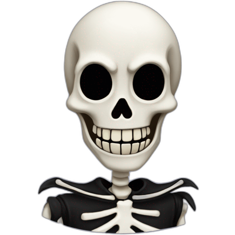 jack skeleton, 3/4 view emoji