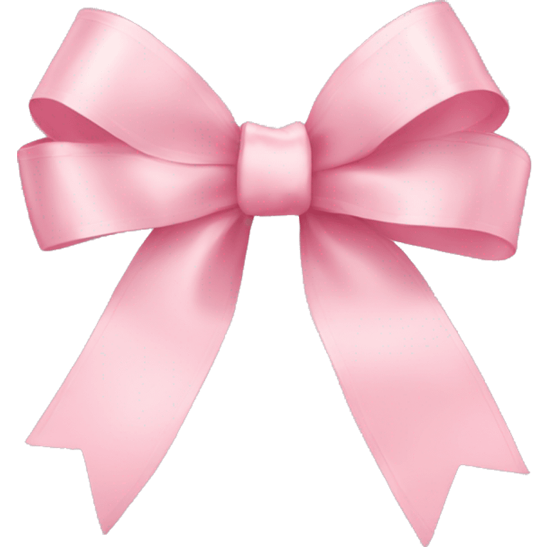 light pink ribbon bow emoji