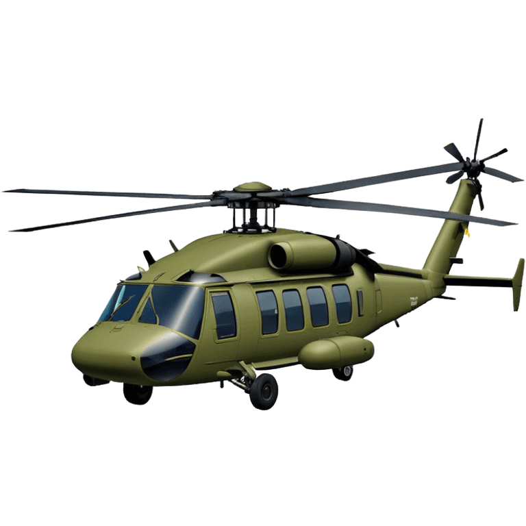 Sikorsky UH-60 Black Hawk - Sikorsky (Model Year: 2022) (Iconic colour: Olive green) emoji