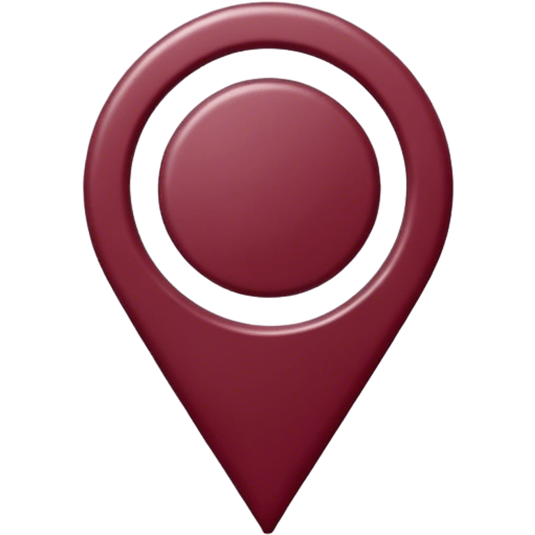 simple design location pin in burgundy color emoji