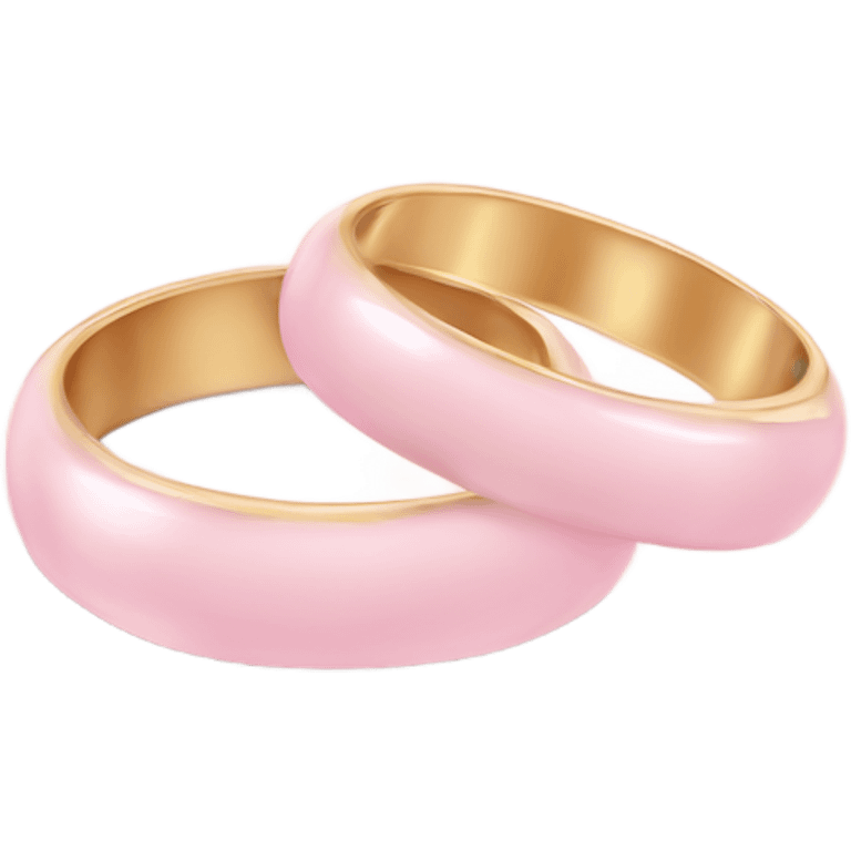 pastel pink wedding rings emoji