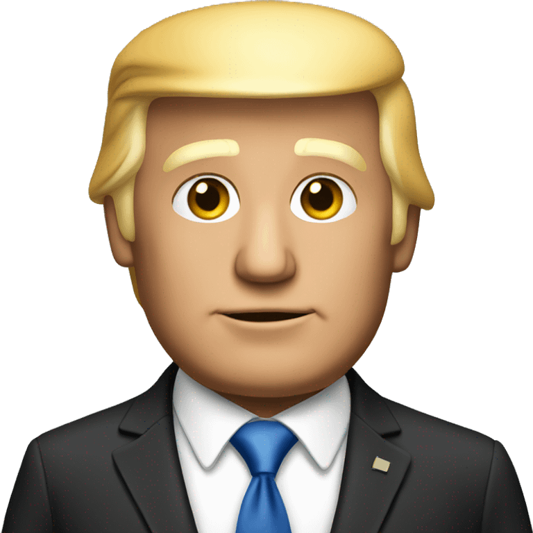 Donald trump in suit  emoji