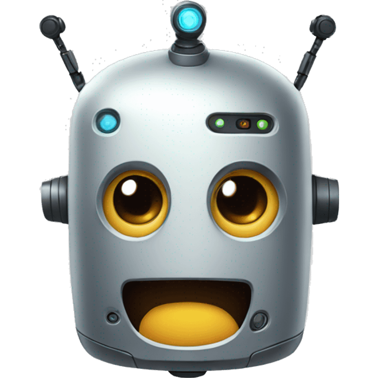 surprised robot emoji