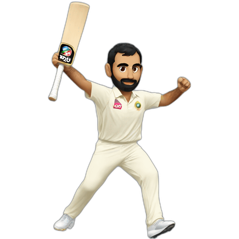 Mohammad Shami with golden arm emoji