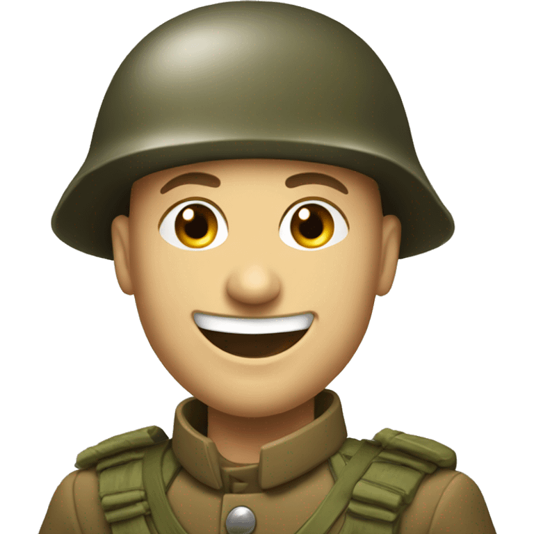 Happy polish soldier emoji