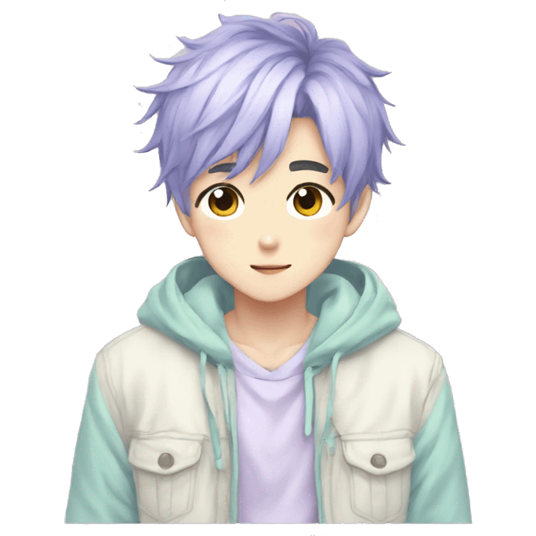 Cute Anime Pastel Boy emoji