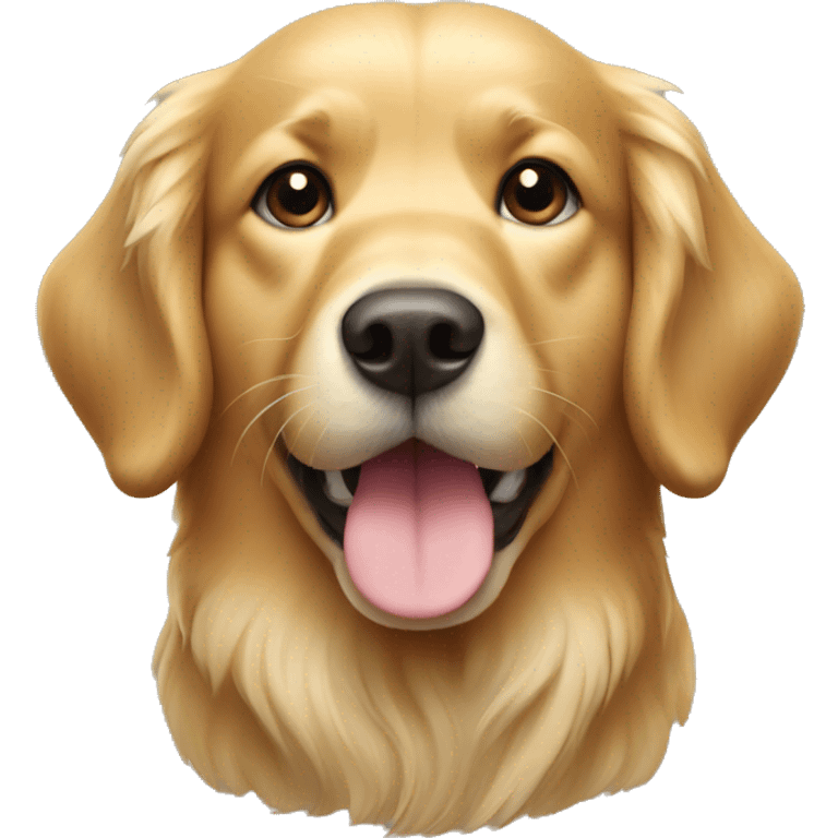 golden retriever dog emoji