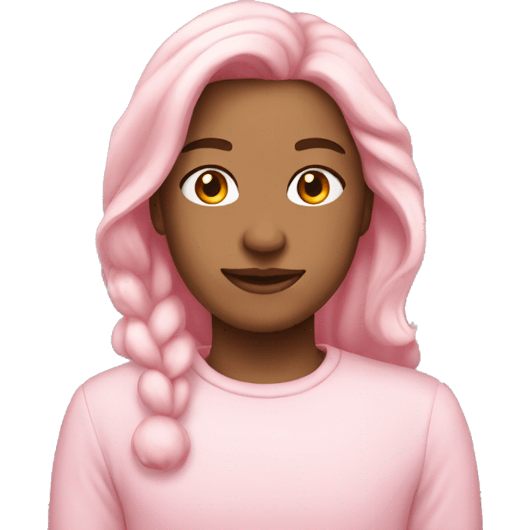 Light pink Christmas emoji