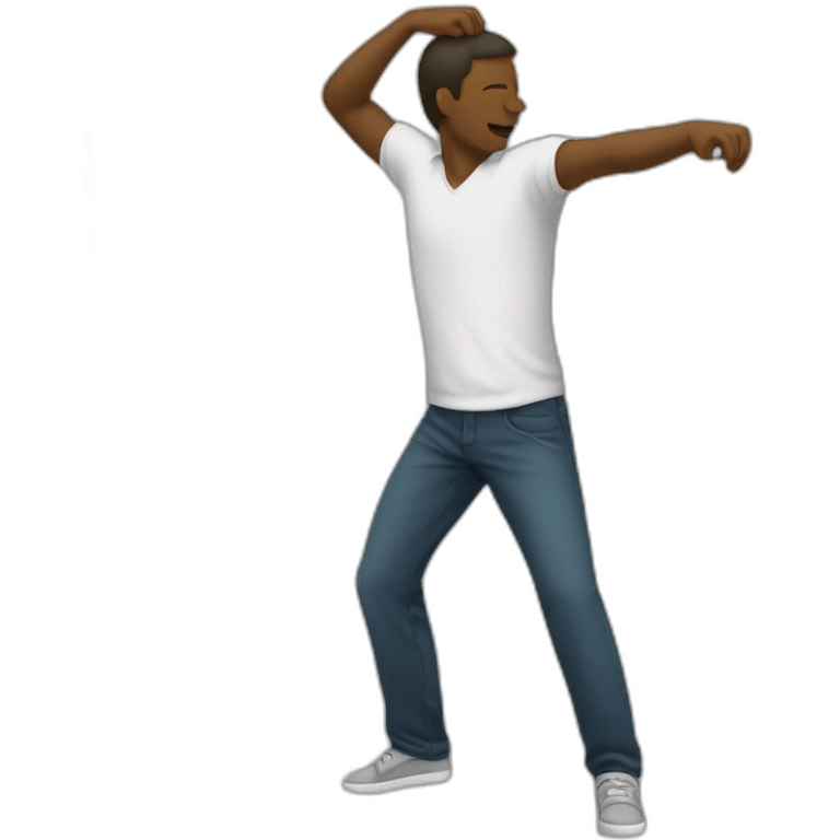 Homme qui fais un dab  emoji