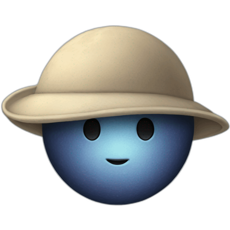 Moon with cap emoji