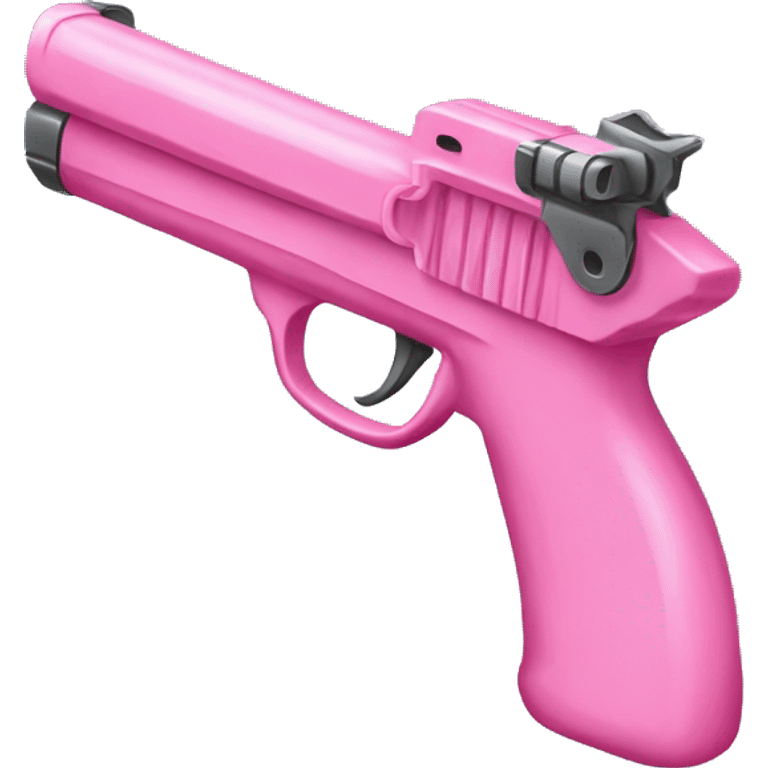 pink gun with a bow emoji