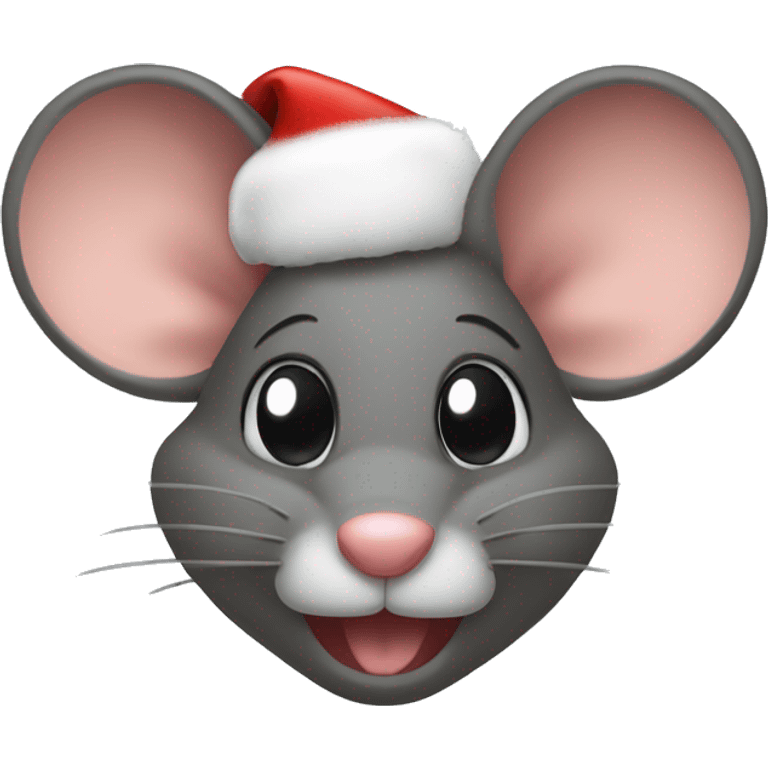 Christmas mouse emoji