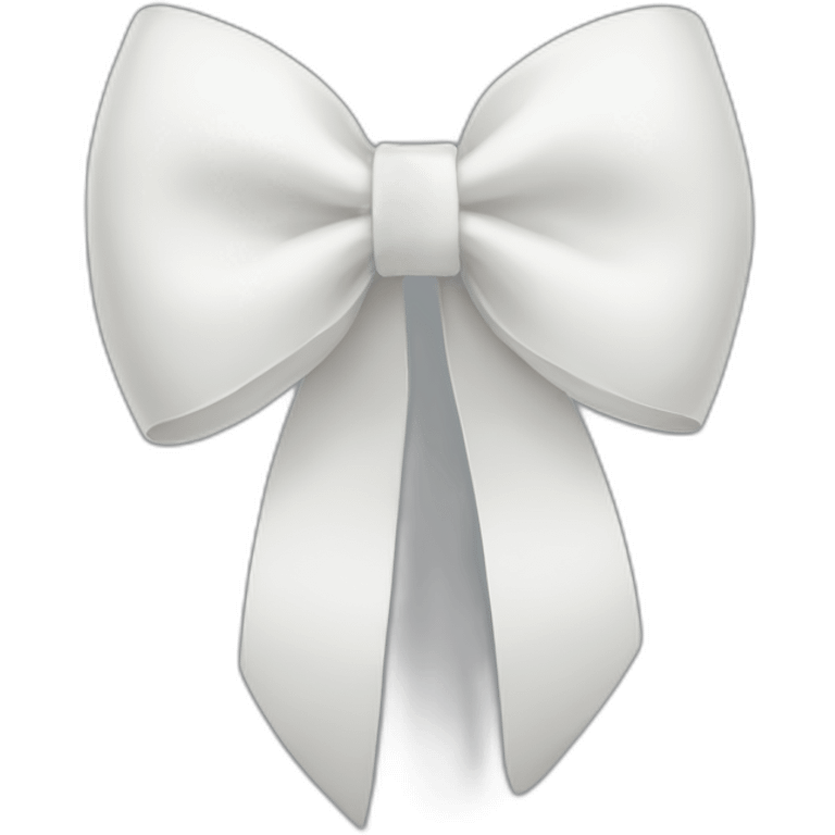 White bow  emoji