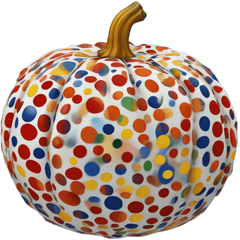 Yayoi Kusama pumpkin emoji