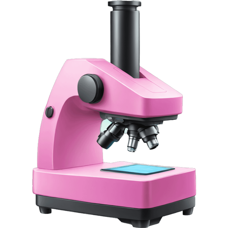 pink biology microscope emoji