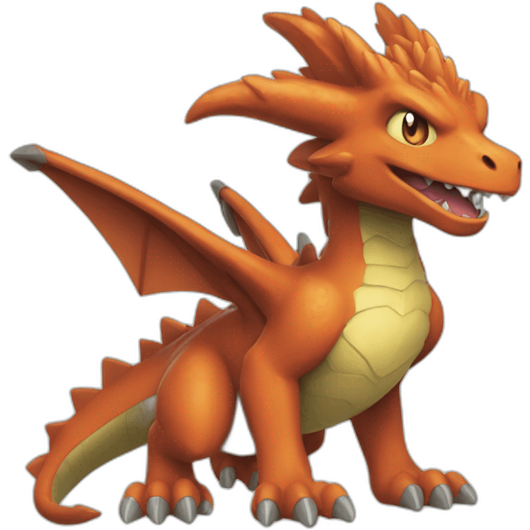 Dracofeu pokémon emoji