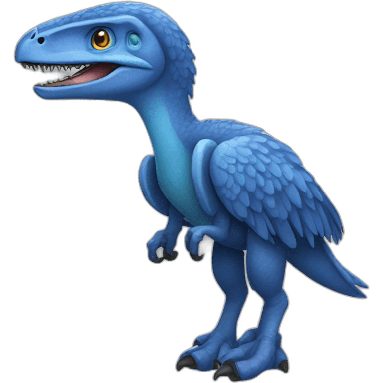 vélociraptor blue jurassique World emoji