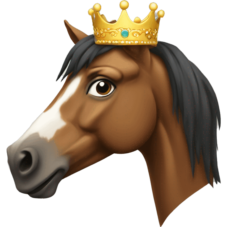 Horse with crown emoji