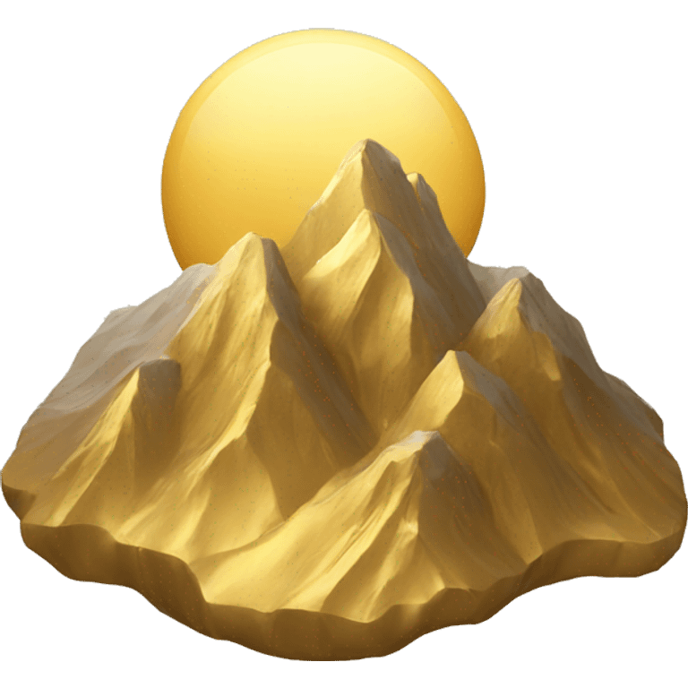 gold mountains emoji