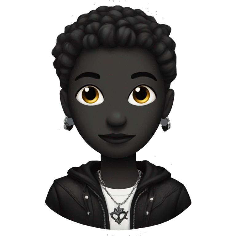 goth black emoji