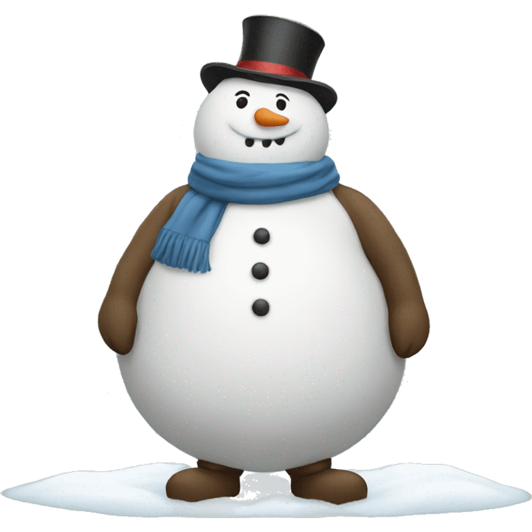 fat snowman emoji