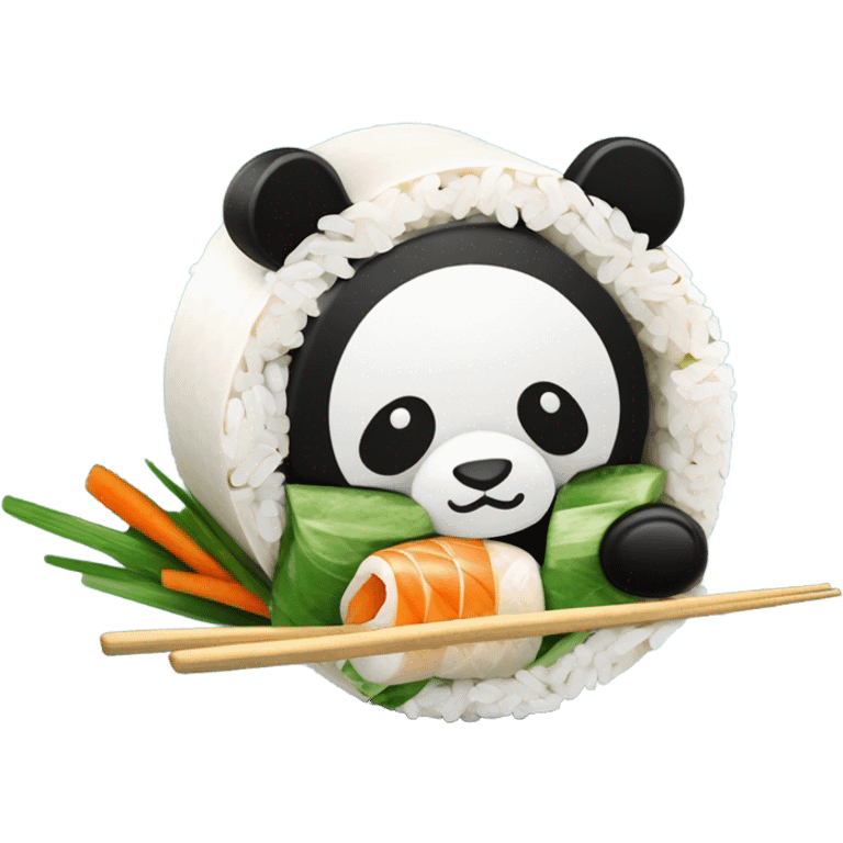 panda sushi emoji