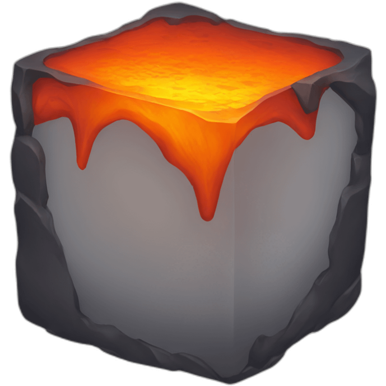 Lava cube emoji