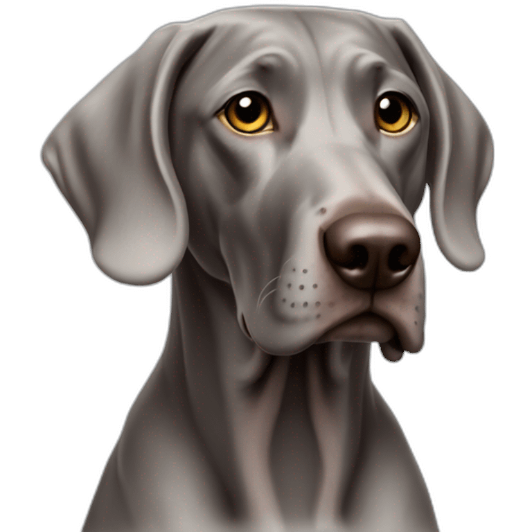 weimaraner funny emoji