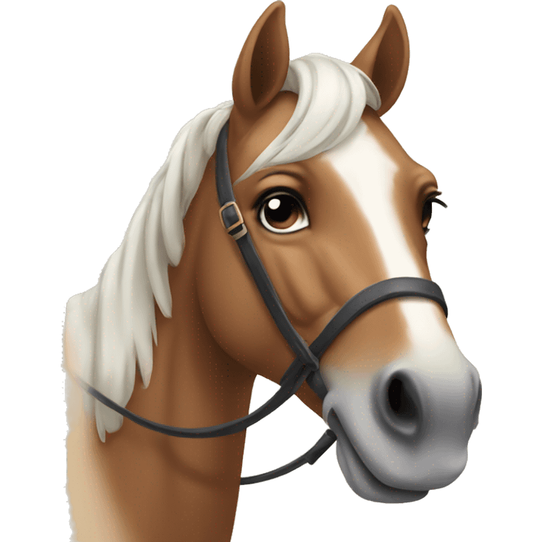 Horse with bow emoji