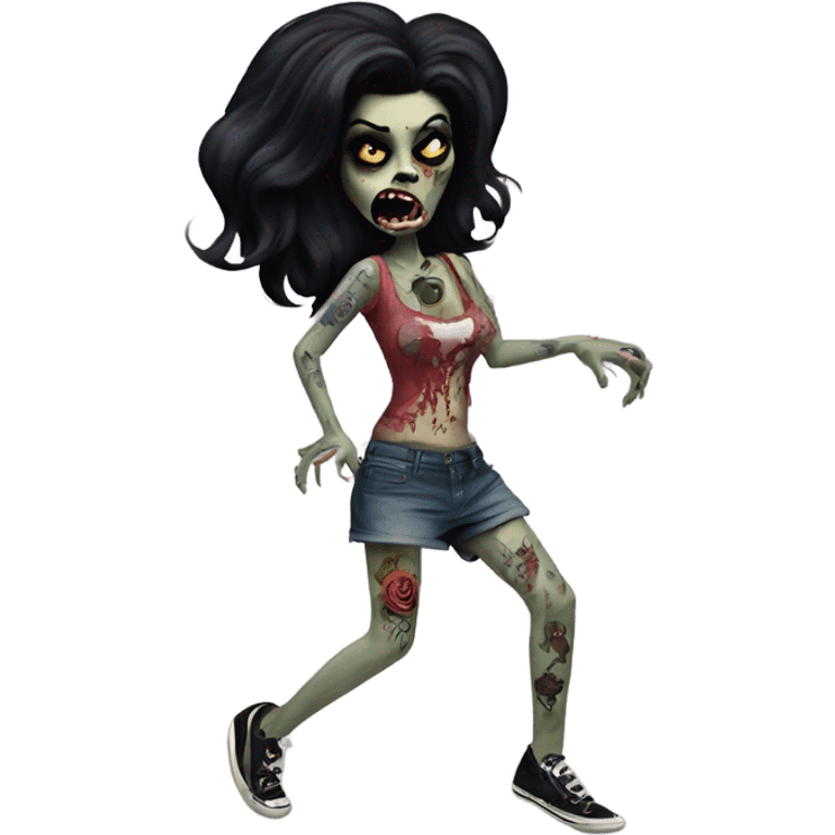 amy winehouse zombie dancing with tattoos emoji