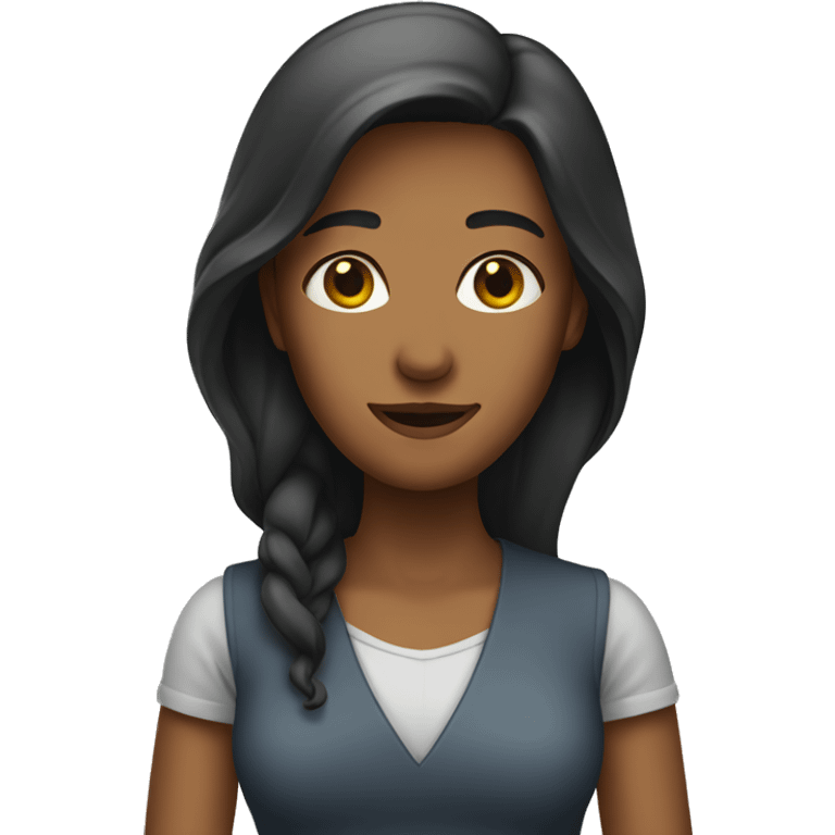 Woman with a beard standing up emoji