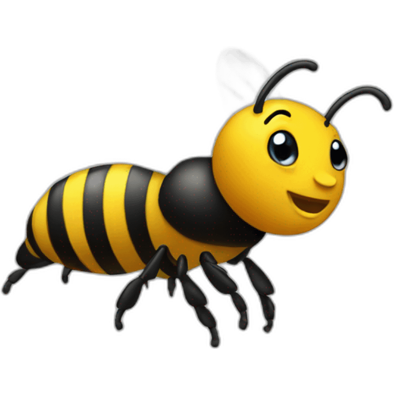 Trump as a flying bee emoji