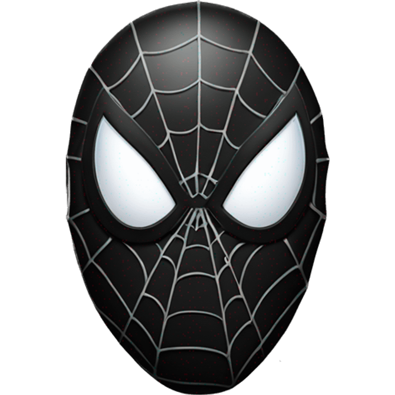 Black spider man head  emoji