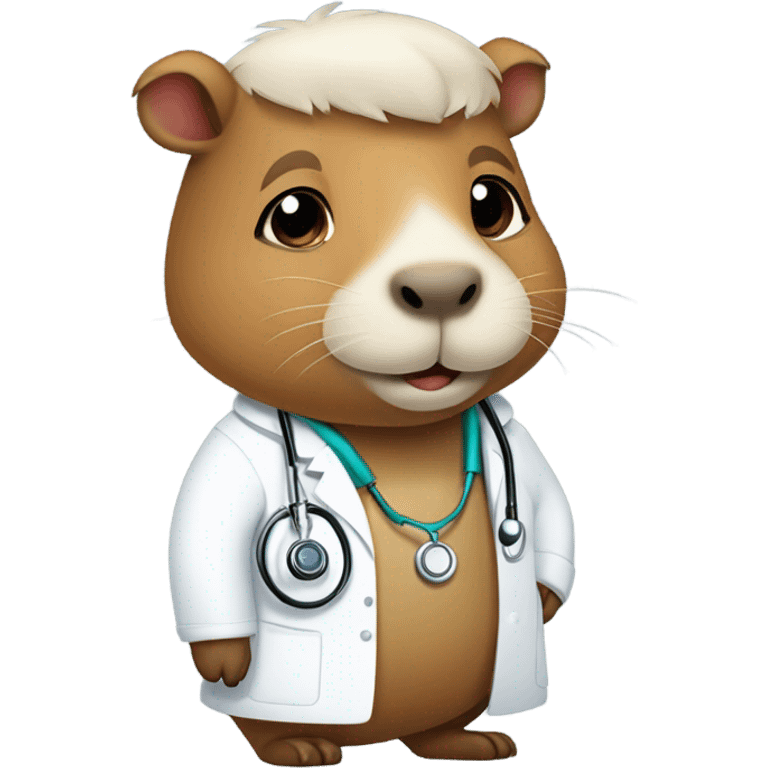 Doctor capybara  emoji