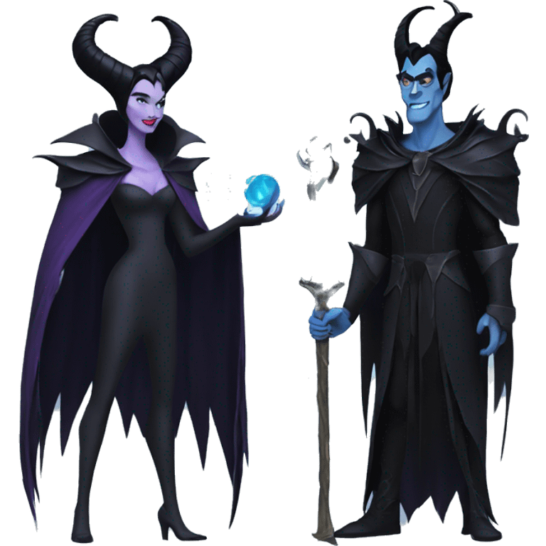 maleficent and hades emoji