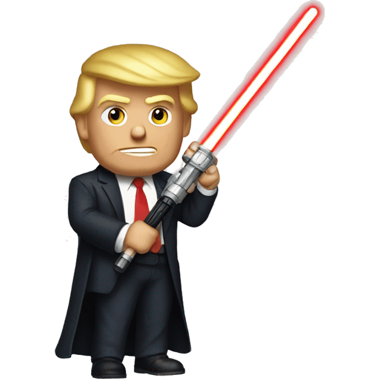 Donald Trump Holding A Light Saber emoji