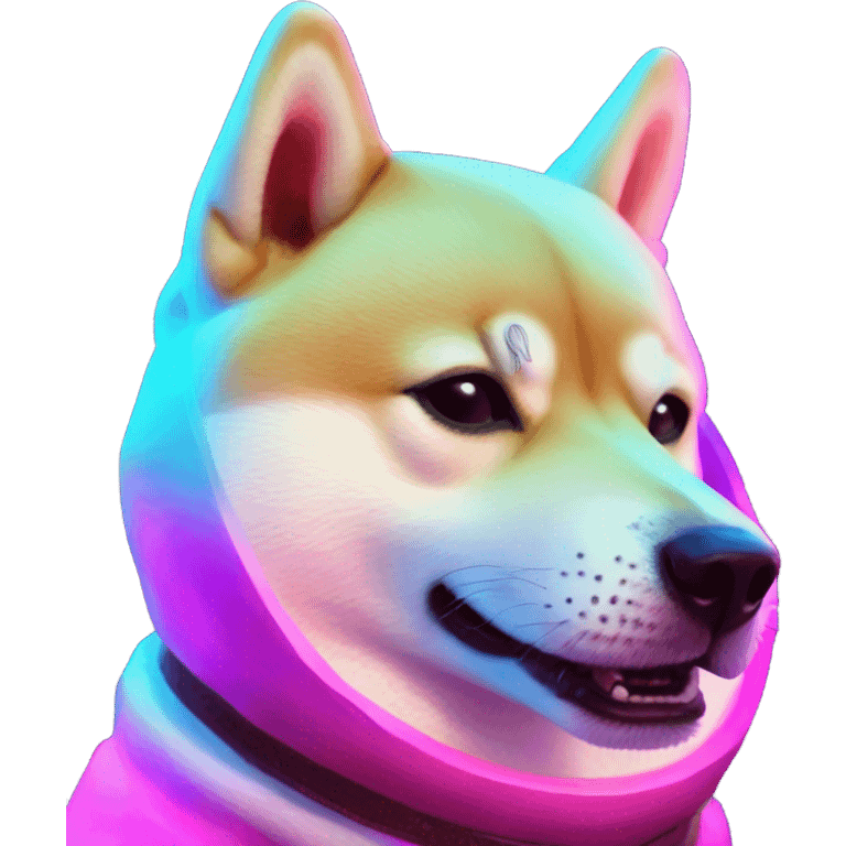 Synthwave Shiba Inu emoji