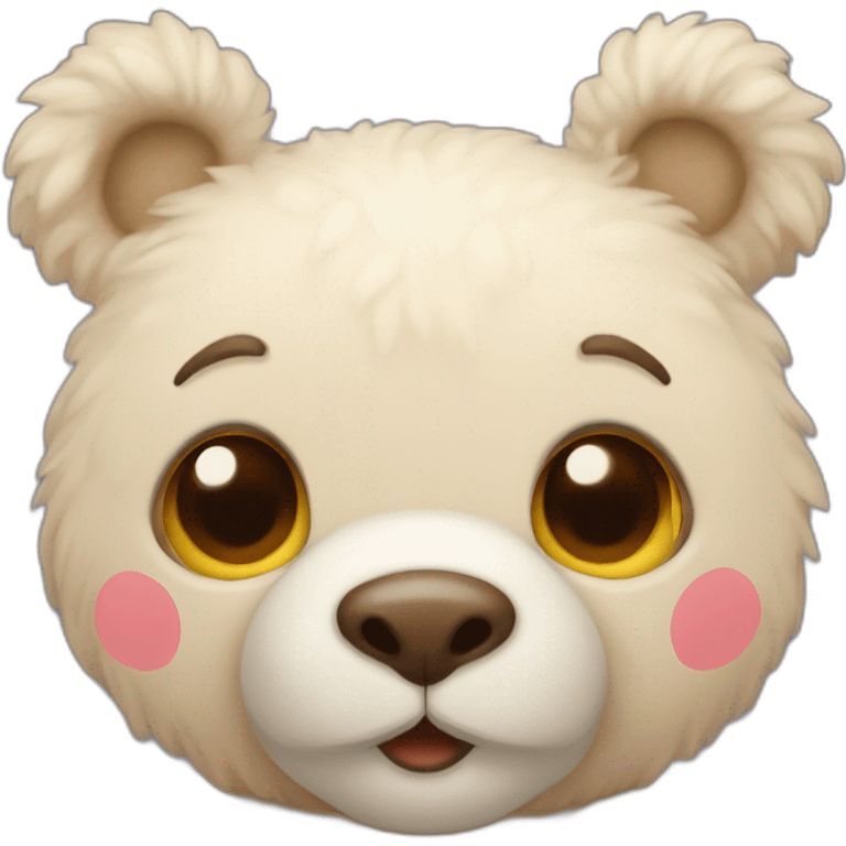 Nounours avec un cœur  emoji