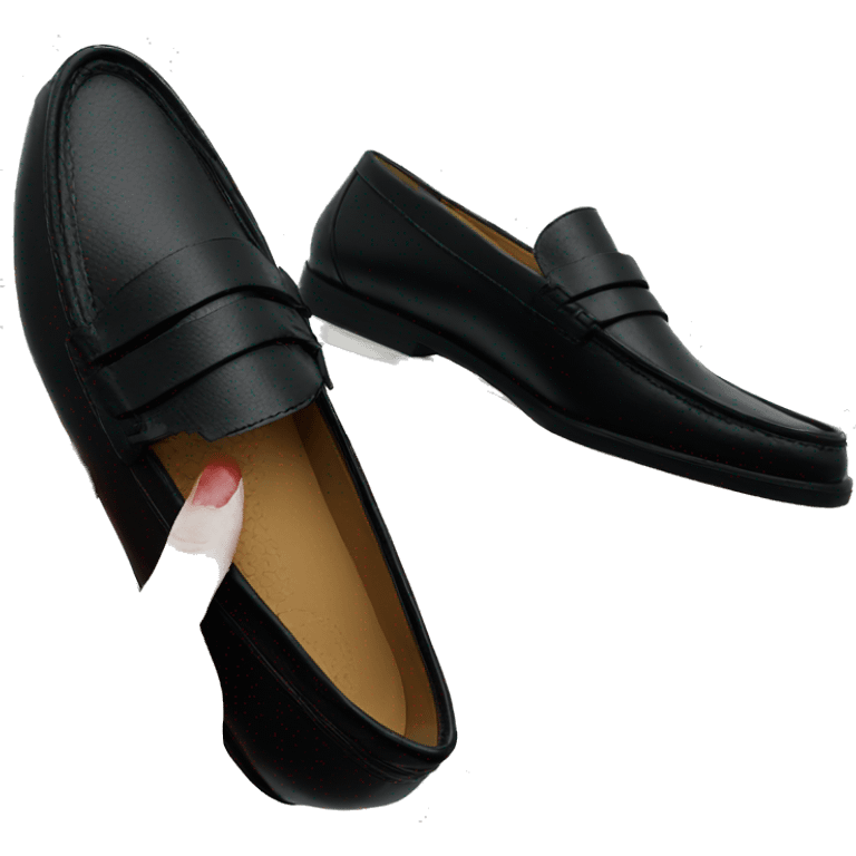 Loafers black emoji