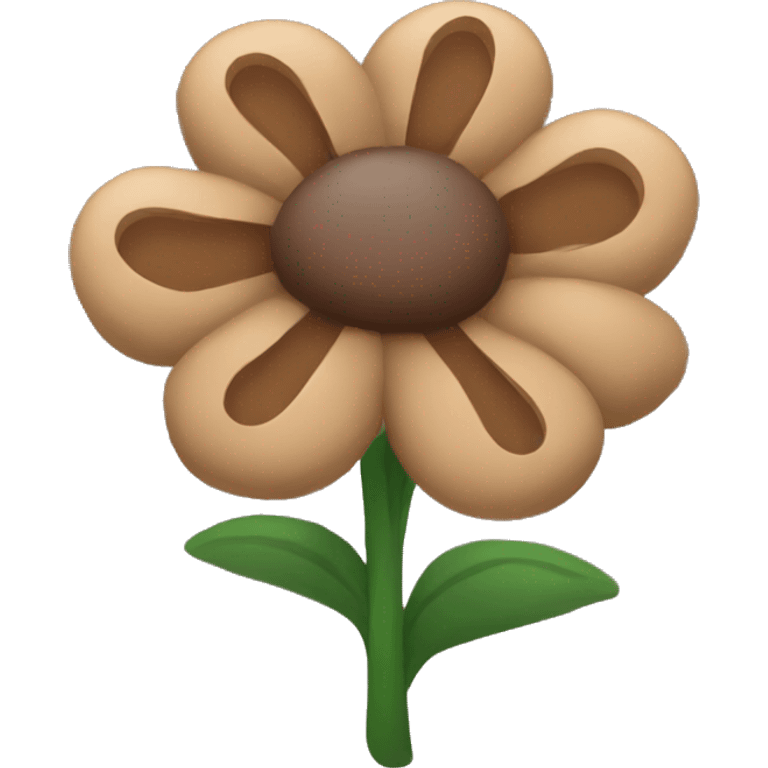 Brown flower bundle emoji