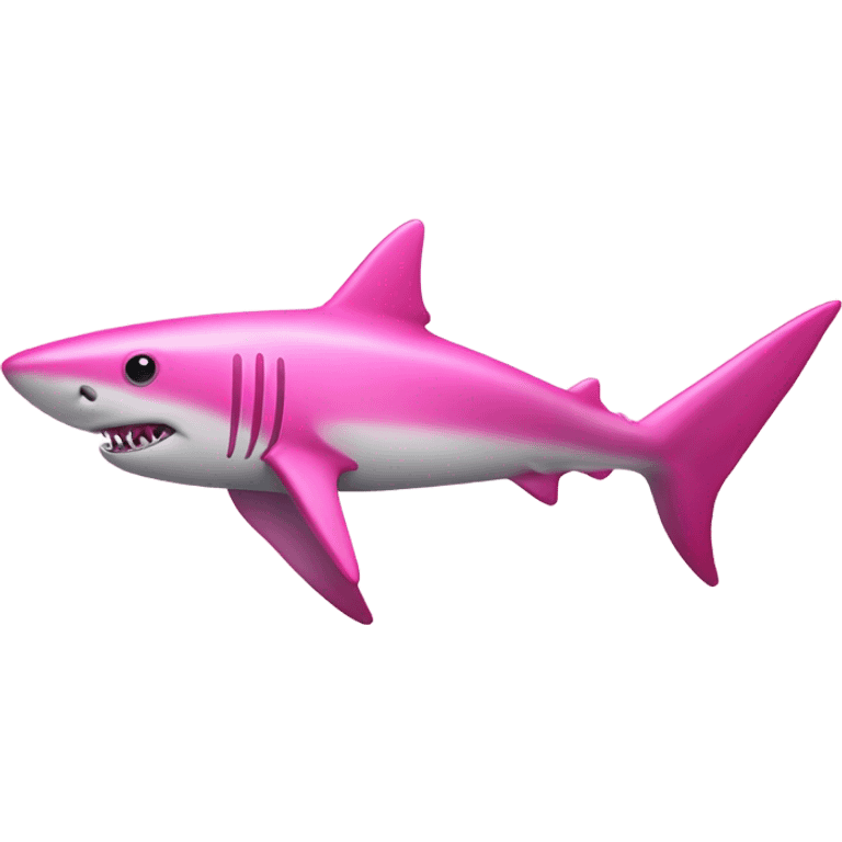 Pink shark emoji