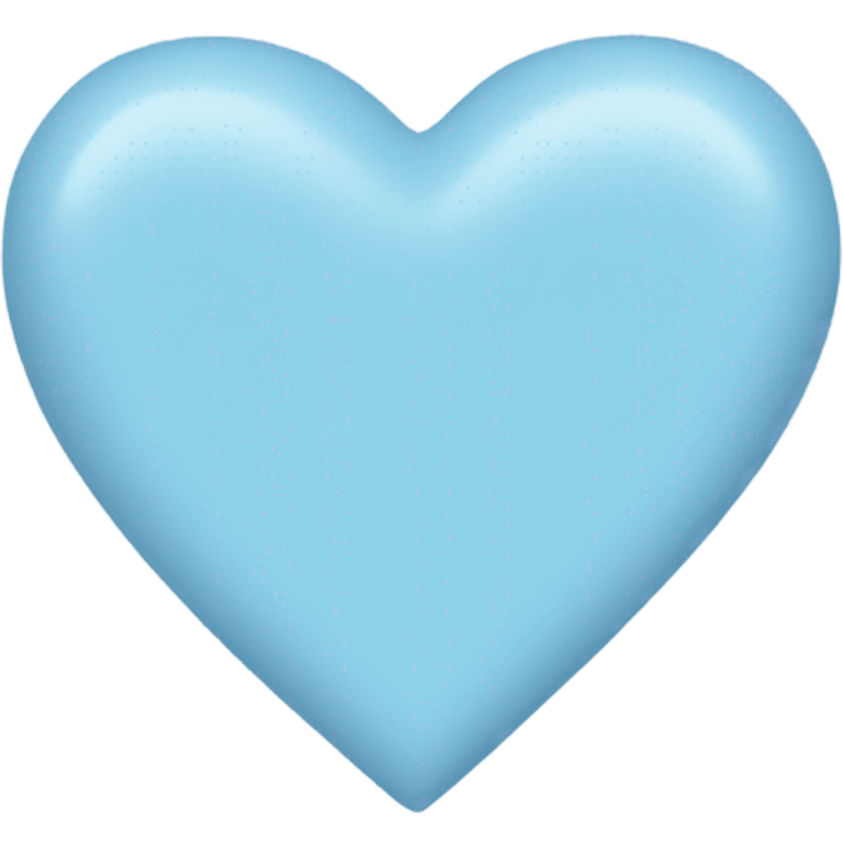 Pastel blue heart emoji