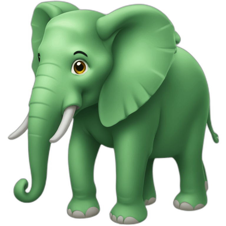 Elefante verde emoji