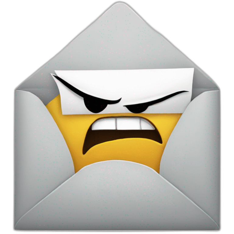 Angry mail emoji