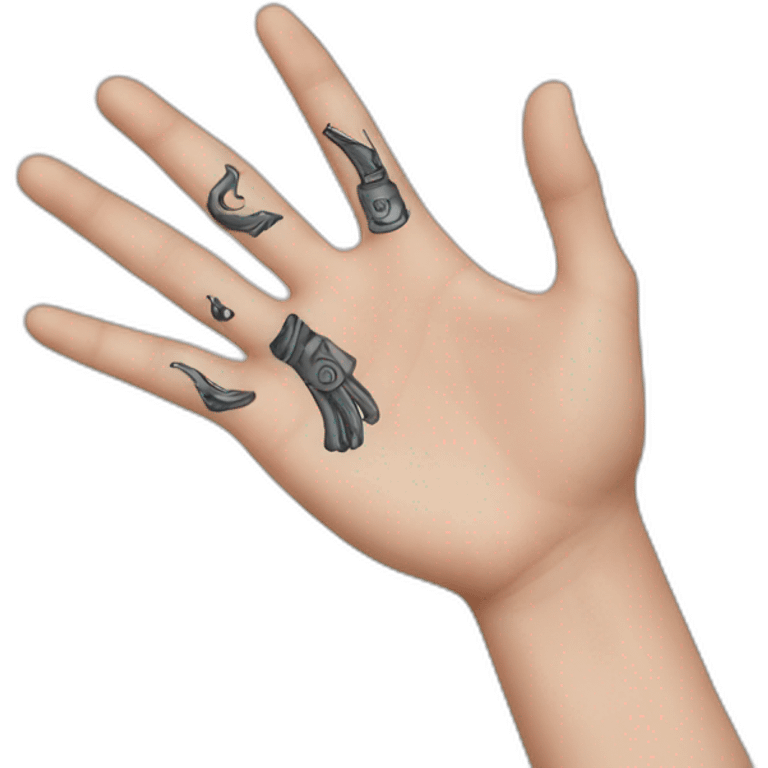 hand-tattoo emoji