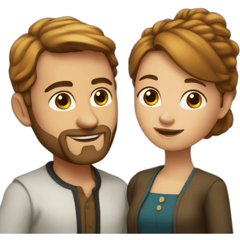 Emmanuel et Brigitte emoji