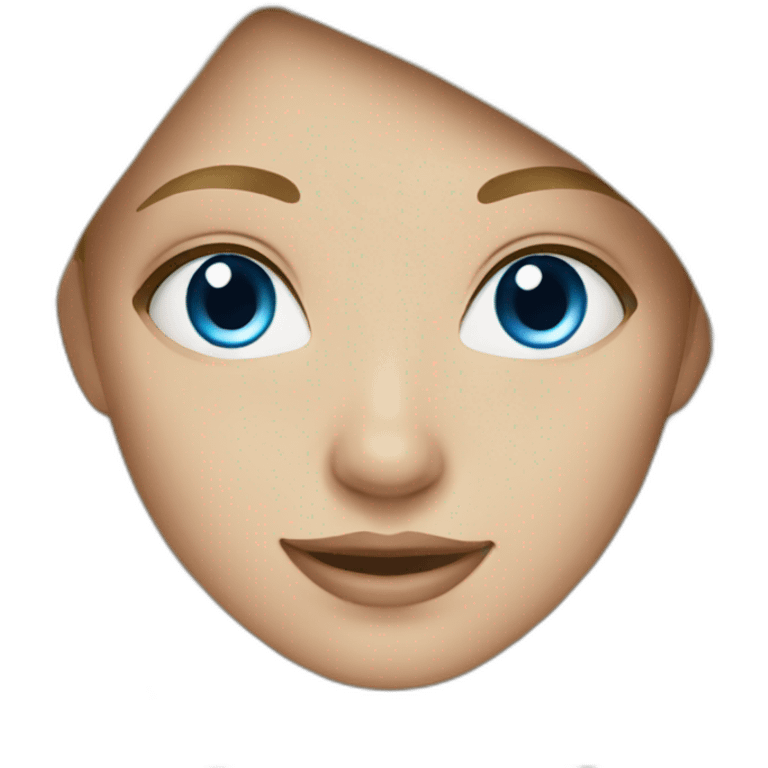 blond hair and blue eyes girl emoji