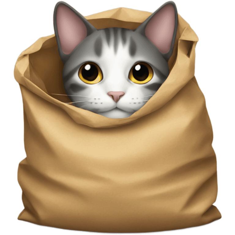 Cat in a bag  emoji