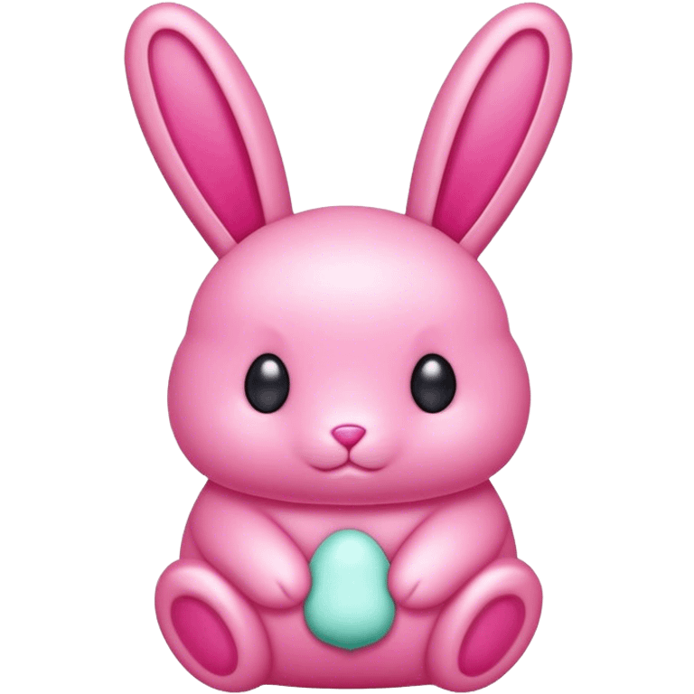 Pink peeps candy bunny emoji